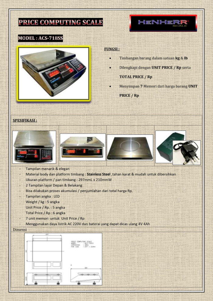 ACS-718 SS - 30KG - Image 2