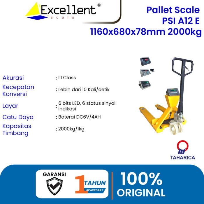 PALLET SCALE , PSI - A12+E - 1160X680X78MM - 500/1000/2000KG - Image 6