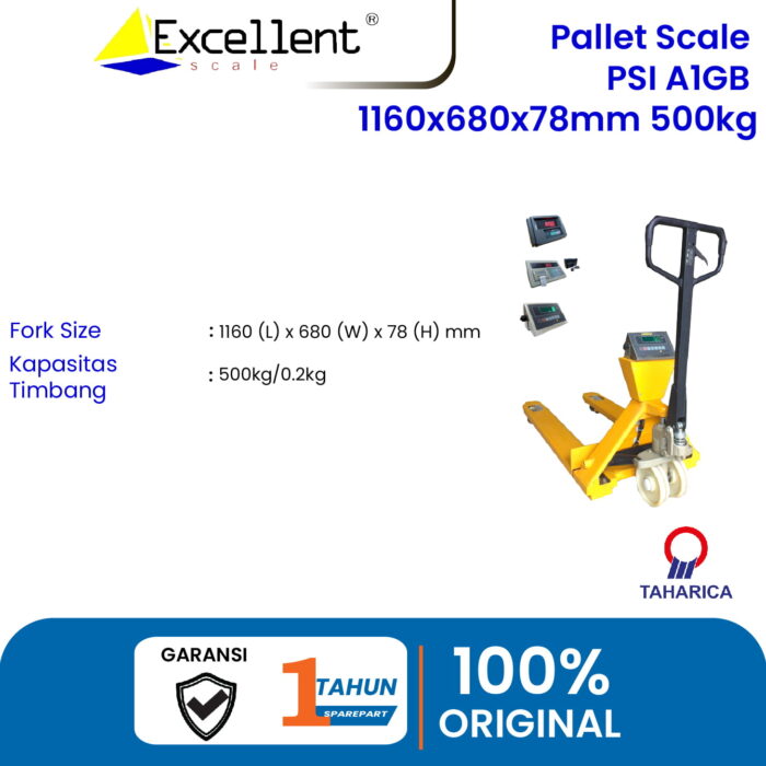 PALLET SCALE , PSI - A1GB - 1160X680X78MM - 500/1000/2000KG - Image 5