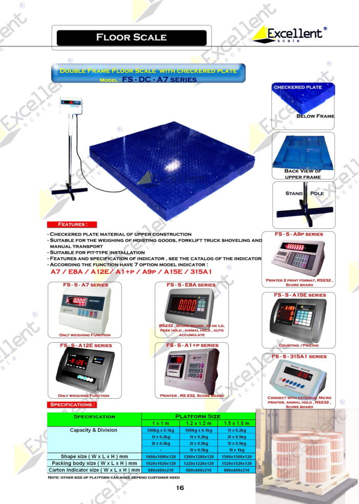 FS-D - A12+E - 1000X1000 - 500KG/1000KG/2000KG - Image 2