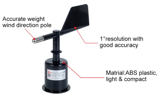 Sensor Kecepatan Angin RK110-02 Wind Direction Sensor Wind Vane Sensor - Image 8