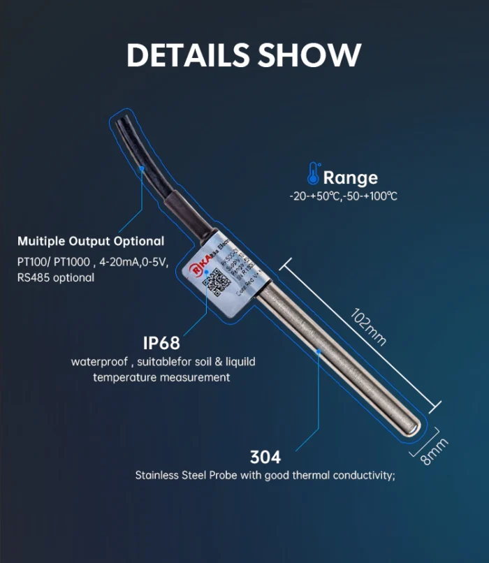 Sensor Suhu Tanah RK500-01 Soil / Liquid Temperature Sensor - Image 6