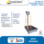 BS-MSF-XD LED DOUBLE DISPLAY - 450X600 - 150KG/300KG - Image 2