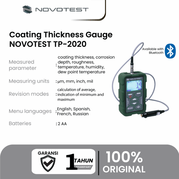 Alat Uji Ketebalan Cat Coating Thickness Gauge NOVOTEST TP-2020 - Image 2