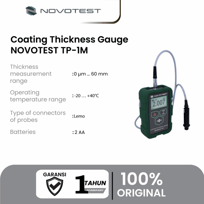 Alat Uji Ketebalan Cat Coating Thickness Gauge NOVOTEST TP-1M - Image 2