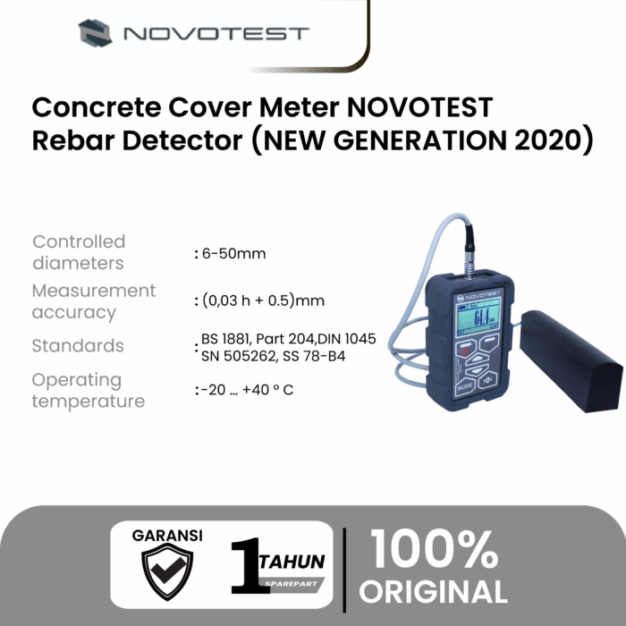 Alat Uji Beton Concrete Cover Meter NOVOTEST Rebar Detector (NEW GENERATION 2020) - Image 2