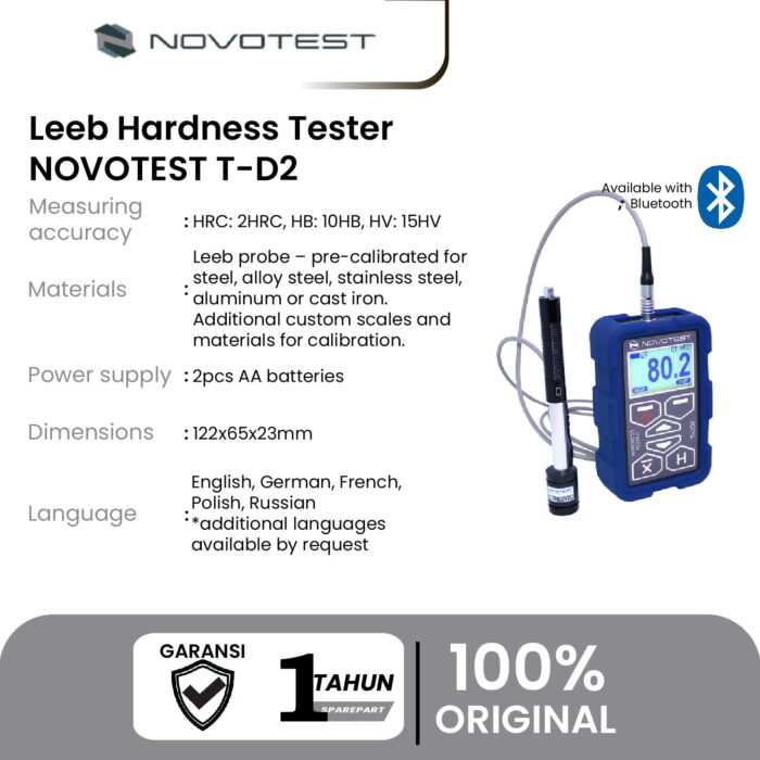 Alat Uji Kekerasan Leeb Hardness Tester NOVOTEST T-D2 - Image 2