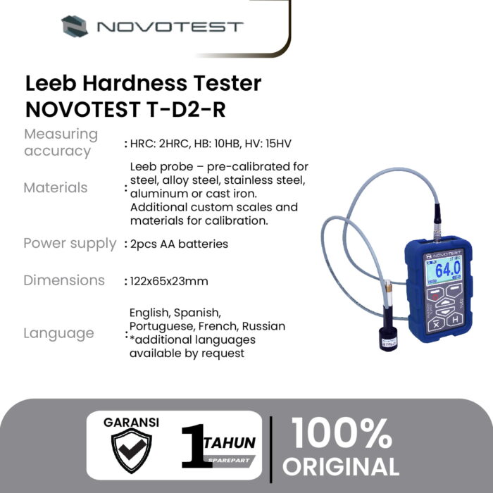 Alat Uji Kekerasan Leeb Hardness Tester NOVOTEST T-D2-R - Image 2