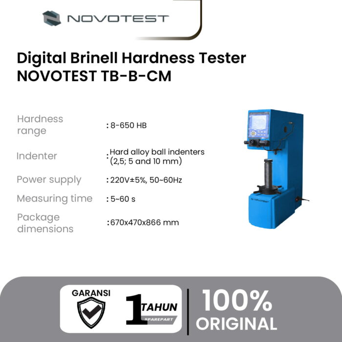 Alat Uji Kekerasan Digital Brinell Hardness Tester NOVOTEST TB-B-CM - Image 2