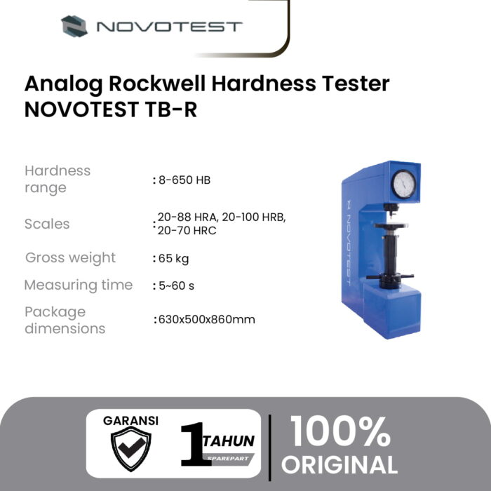 Alat Uji Kekerasan Analog Rockwell Hardness Tester NOVOTEST TB-R - Image 2