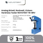 Alat Uji Kekerasan Analog Brinell, Rockwell, Vickers Hardness Tester NOVOTEST TB-BRV - Image 2