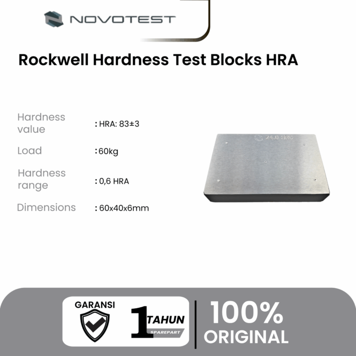 Alat Uji Kekerasan Rockwell Hardness Test Blocks HRA, HRB, HRC - Image 2