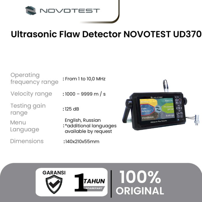 Alat Uji Ketebalan Material Ultrasonic Flaw Detector NOVOTEST UD3701 - Image 2
