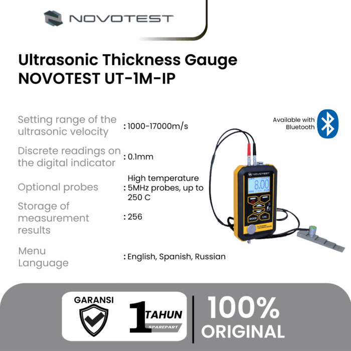 Alat Uji Ketebalan Ultrasonic Thickness Gauge NOVOTEST UT-1M-IP - Image 2