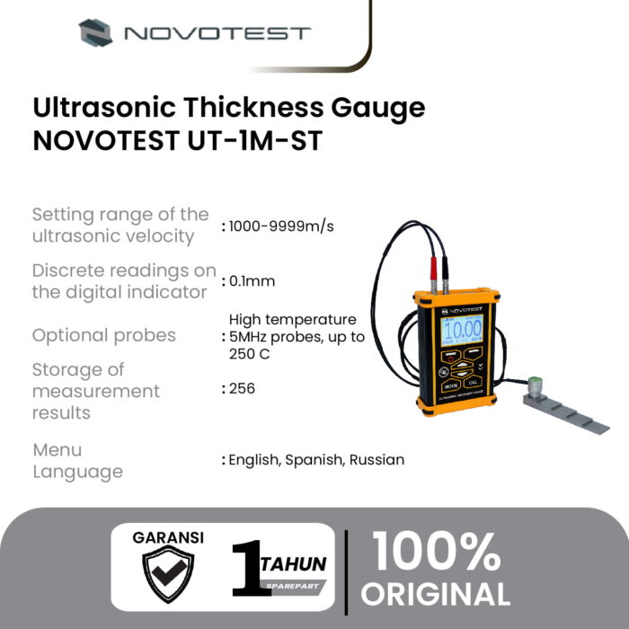Alat Uji Ketebalan Ultrasonic Thickness Gauge NOVOTEST UT-1M-ST - Image 2