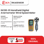 Anemometer Digital RK130-01 Handheld Digital Anemometer Wind Speed Meter - Image 2