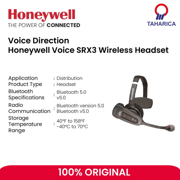Perangkat Suara dan Headset Honeywell Voice SRX3 Wireless Headset - Image 2