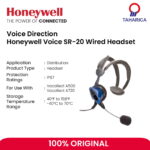 Perangkat Suara dan Headset Honeywell Voice SR-20 Wired Headset - Image 2