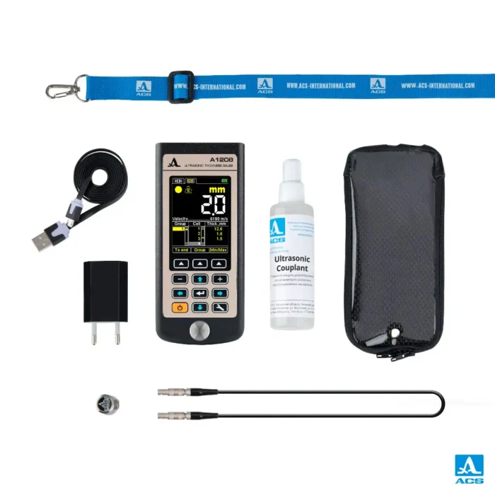 Alat Ukur Ketebalan A1208 Ultrasonic Thickness Gauge - Image 3
