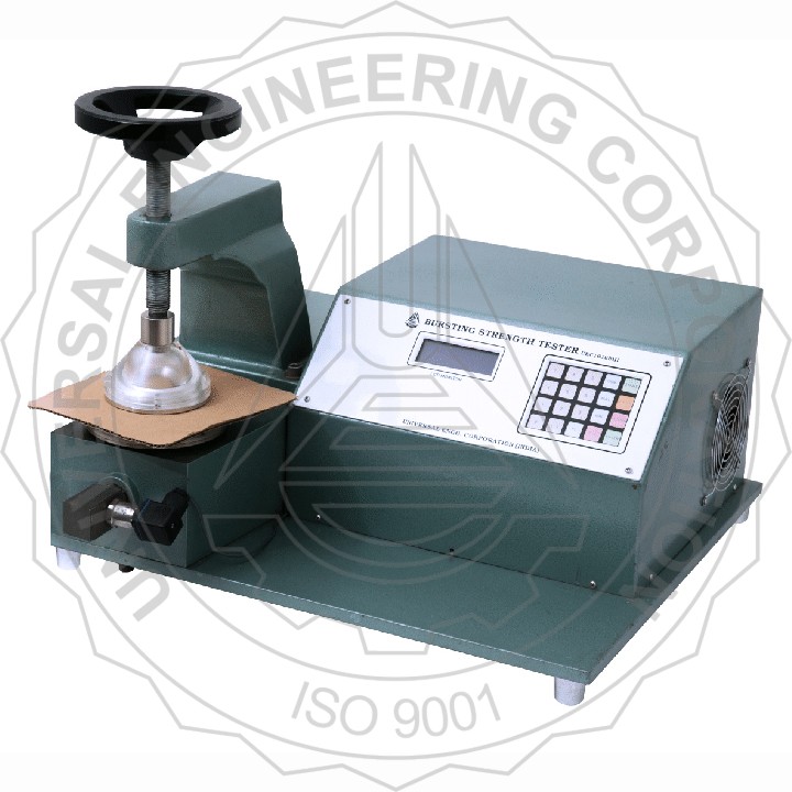 Alat Uji Instrument BURSTING STRENGTH TESTER FOR BOARD & SOLID FIBRE CORRUGATED BOARD DIGITAL DISPLAY (CLAMPING THROUGH HAND WHEEL) UEC-1010 B2